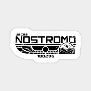 Nostromo Logo (Black) Sticker